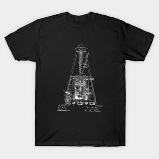 Electrical Metronome Vintage Patent Drawing T-Shirt